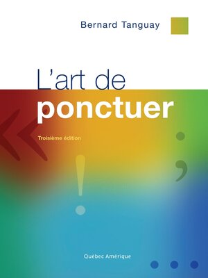 cover image of L'Art de ponctuer